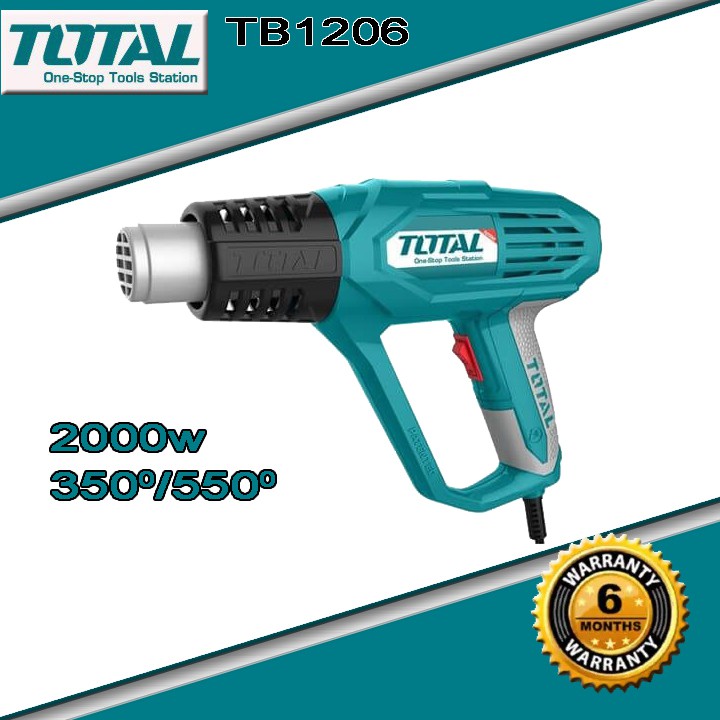 [TOTAL C/hãng] Máy thổi nhiệt, thổi hơi nóng TOTAL TB1206 2000w bảo hành 3 tháng