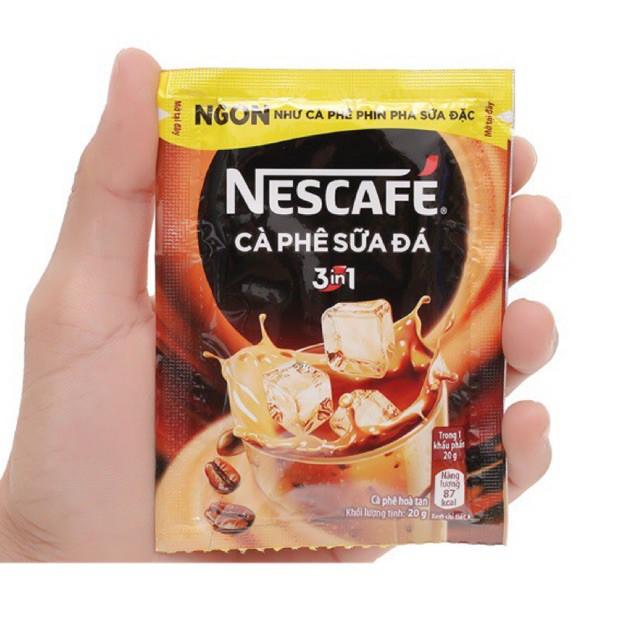 Nescafe sữa đá dây (10 gói/dây )MẪU MỚI GÓI 24g