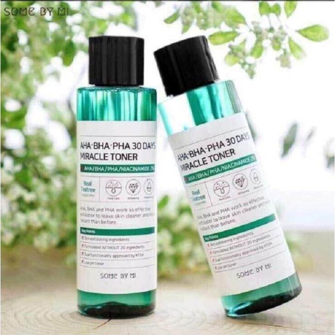 Nước hoa hồng Some By Mi AHA-BHA-PHA 30 Days Miracle Toner 150ml dành cho da mụn | BigBuy360 - bigbuy360.vn