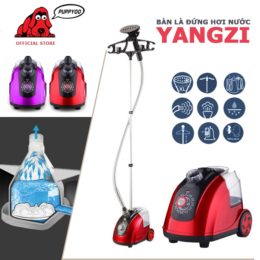 Bàn là cây hơi nước Yangzi công suất 1800W hóa hơi 11 chế độ là phẳng mọi loại vải hàng chính hãng