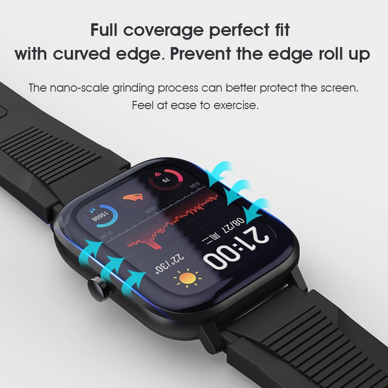 Set 5 Miếng Dán Bảo Vệ Mặt Đồng Hồ Thông Minh Amazfit Gts 3d Kèm Phụ Kiện