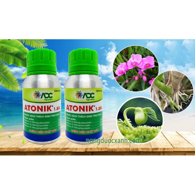 PHÂN BÓN LÁ ATONIK - KÍCH THÍCH SINH TRƯỞNG - Chai nhôm 100 ml