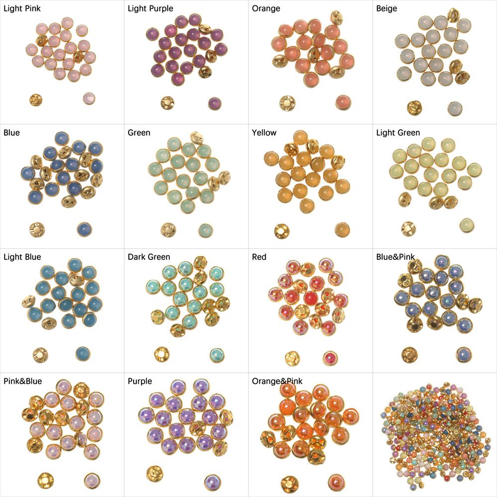 Set 20/ 40 nút ngọc trai mini 4mm nhiều màu dễ thương dùng để may quần áo búp bê/ đồ thủ công tỉ lệ 1/ 6