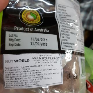 HẠT MACCA ÚC - 500gr