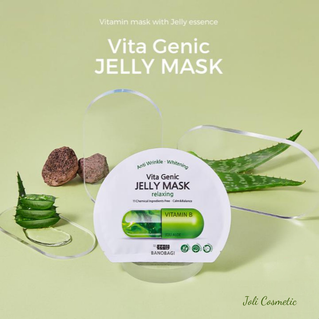 Mặt nạ Banobagi Vita Genic Jelly Mask Vitamin A B C E nâng cơ mặt trẻ hóa làn da hàng chính hãng - Joli Cosmetic