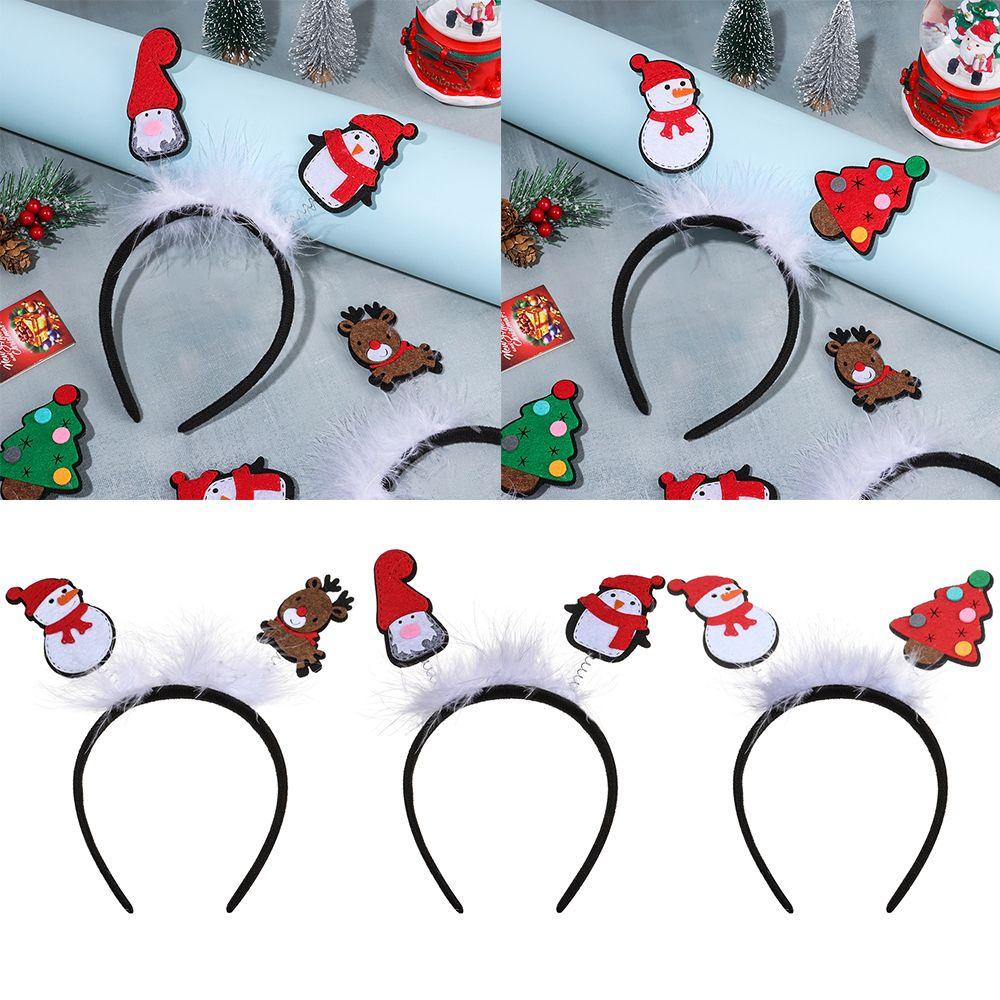 ME Băng Đô Cài Tóc Đính Nơ Phong Cách Giáng Sinh