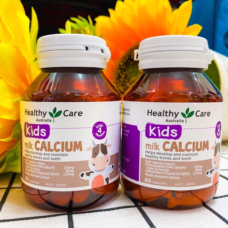 Canxi sữa, Milk Calcium Healthy Care 60 viên Úc