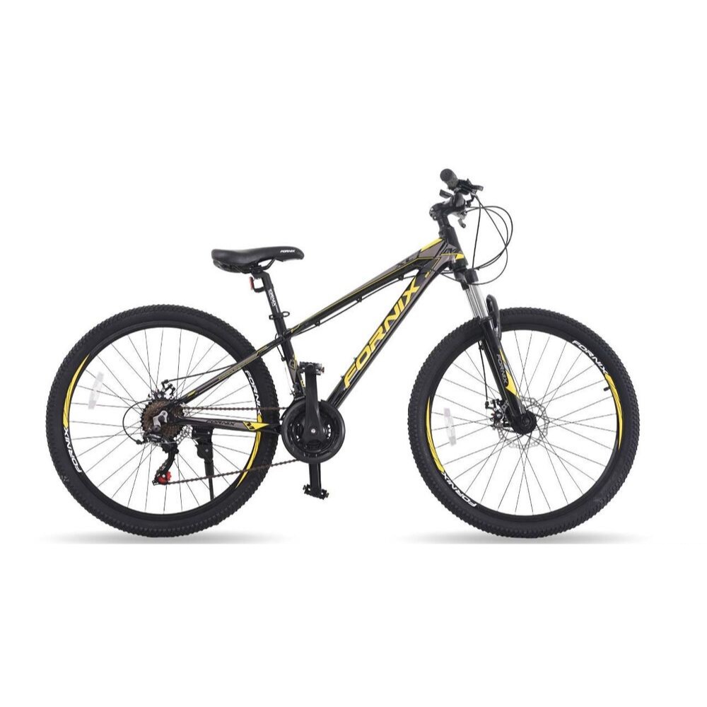 Xe đạp địa hình FORNIX XC26 màu vàng bạc nhanh nhẹn