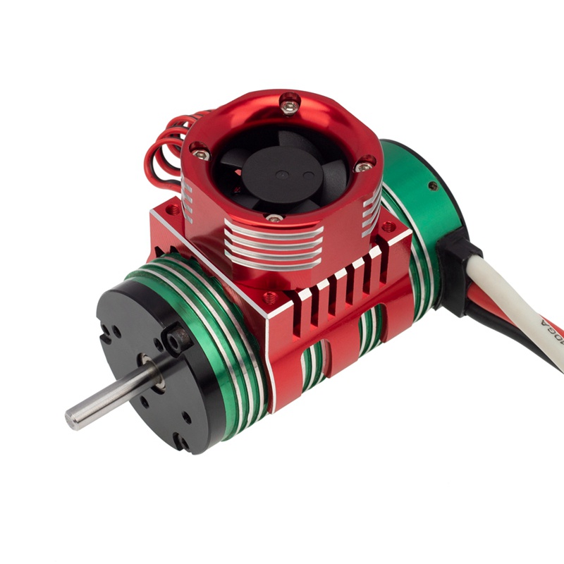 Quạt Tản Nhiệt Động Cơ 42mm Có Đèn LED Cho Traxxas 1 / 10 E-Maxx E-Revo Summit Arrma 1 / 8 Kraton Talion Typhon