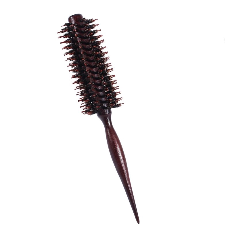 [Seller Recommend] Lược tròn cán gỗ chải tóc xoăn chống tĩnh điện chuyên nghiệp