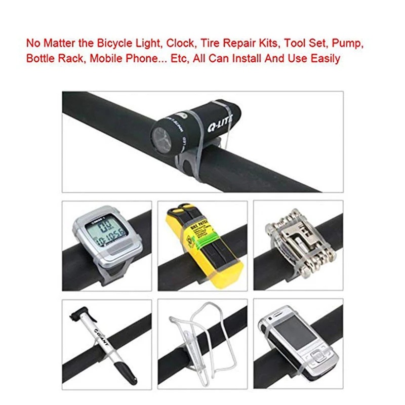 1 Dây Silicon Co Giãn Cao Chống Trượt Gắn Điện Thoại Đa Năng Cho Xe Đạp Leo Núi