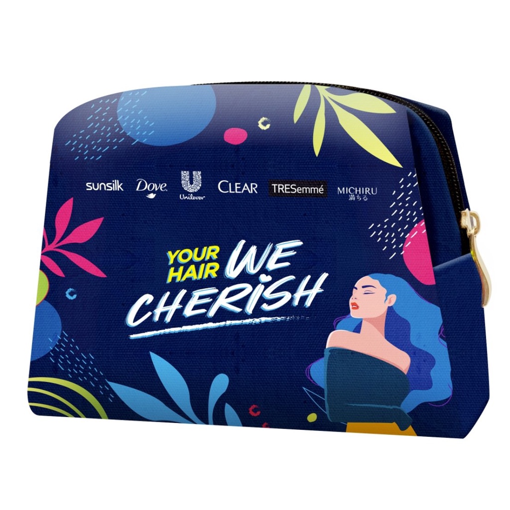 [HB GIFT] Túi mỹ phẩm Unilever (giao ngẫu nhiên túi vải canvas) | BigBuy360 - bigbuy360.vn