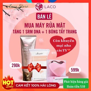 Máy rửa mặt laco luxury + kèm quà tặng