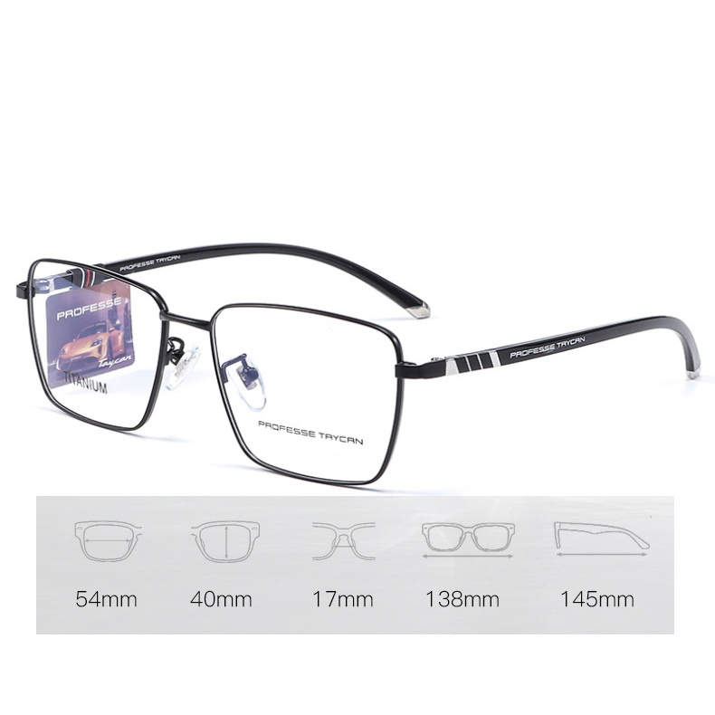 Mắt Kính Siêu Nhẹ Khung Titan pt060 Thoải Mái Cho Nam