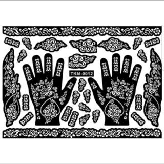 set khuôn vẽ henna