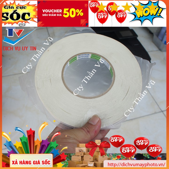 Quận băng dính 2 mặt hàng nhật siêu dính bền đảm bảo chất lượng sử dụng đa dụng hiệu quả