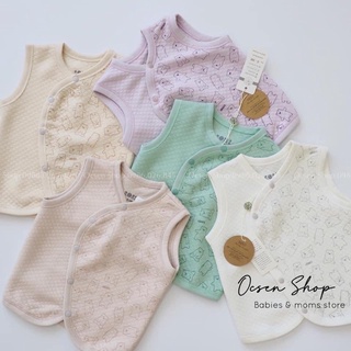 Hrnee - áo gile trần bông mềm mịn vạt chéo
