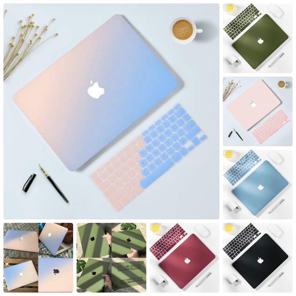 COMBO 4in1 Case, Ốp + Phủ phím cho Macbook ( Tặng Kèm Nút Chống Bụi + Bộ kẹp chống gãy sạc )