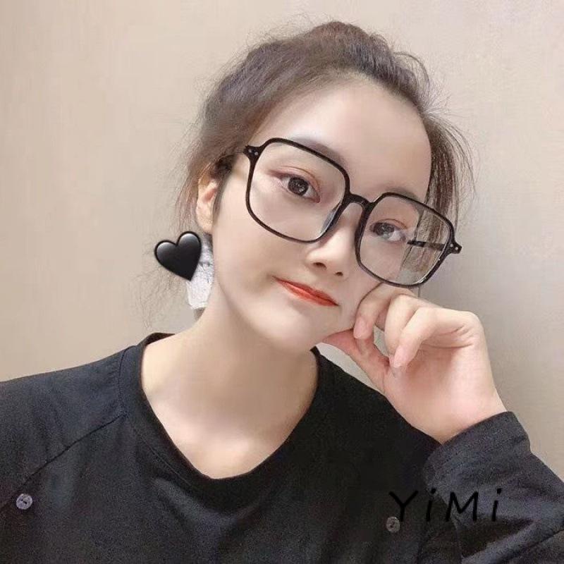 Kính bảo vệ bức xạ khung kim loại hình vuông lớn thời trang Hàn Quốc