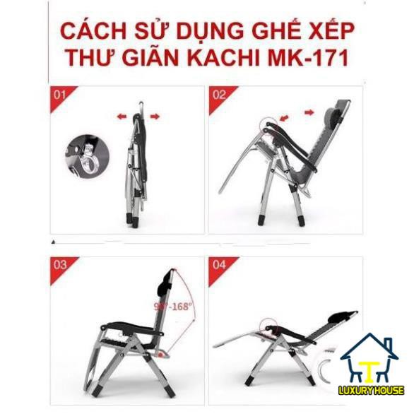 Ghế xếp thư giãn văn phòng , khung thép ống cao cấp l Ghế xếp gấp gọn đa năng, vải lưới thoáng khí, chịu lực 200kg