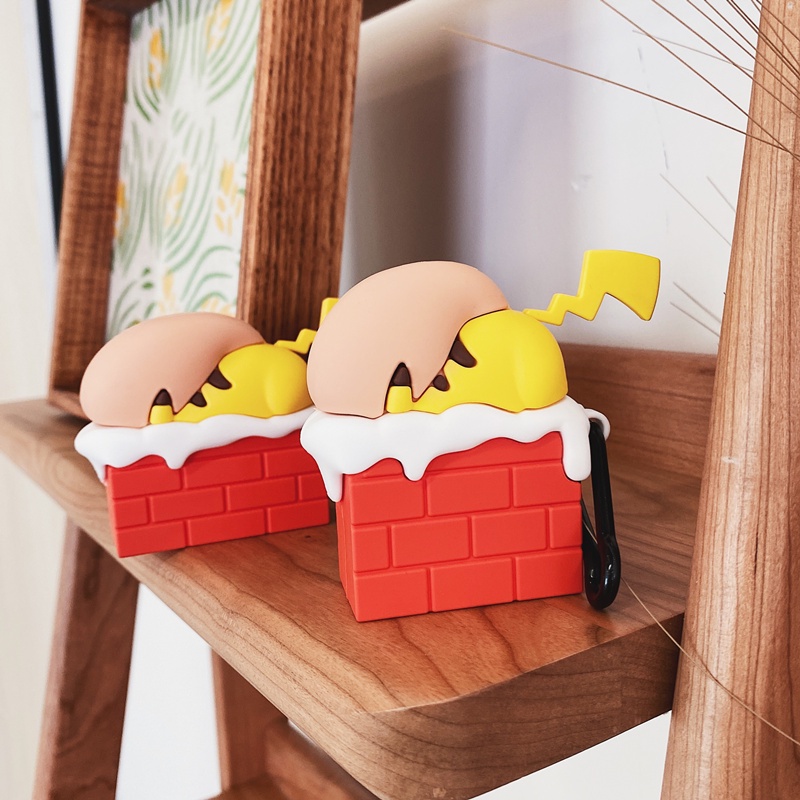 Vỏ Bảo Vệ Hộp Sạc Tai Nghe AirPods3 / 3 Họa Tiết Hoạt Hình Pikachu / Pikachu May Mắn Dễ Thương Ốp