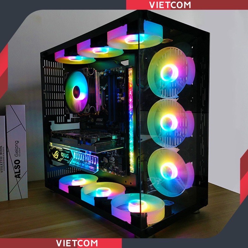 Fan Case Coolmoon Y1 -Led RGB Đồng Bộ HUB Côlmoon