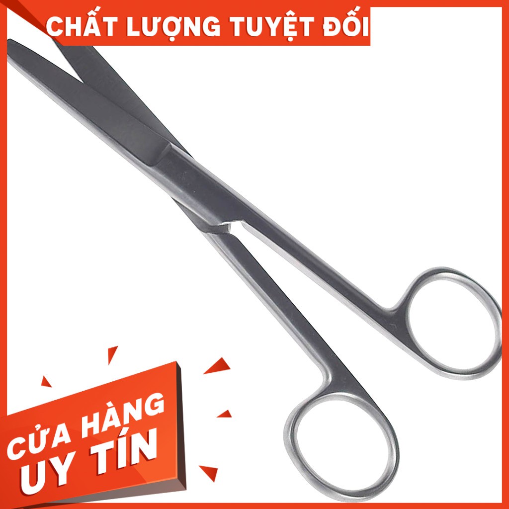 [ TBYT QUÂN Y  ]Kéo y tế inox Parkistan Thẳng 2 đầu tù