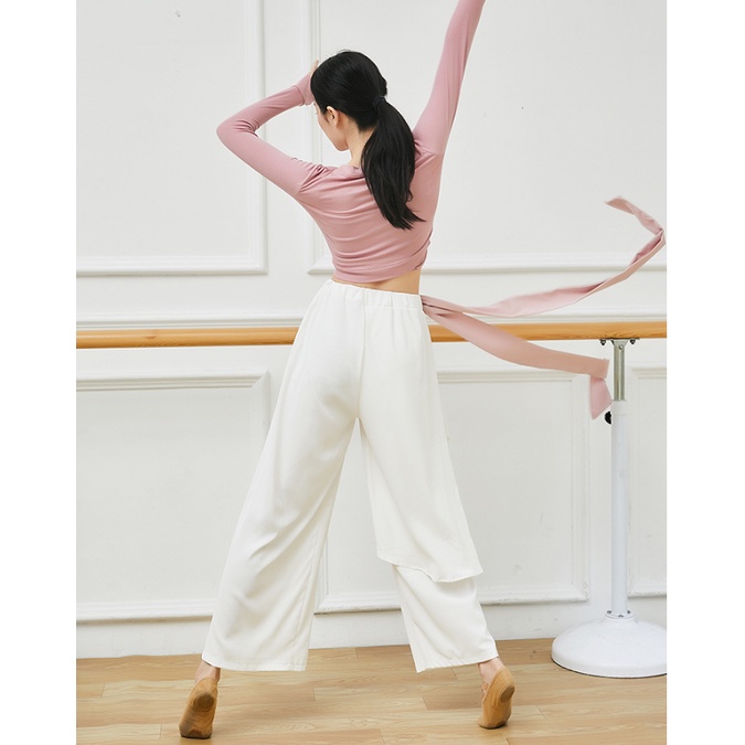 Quần tập múa đương đại ống rộng, múa cổ trang, yoga ống rộng Q54 - Đồ Múa Tịnh Nhi