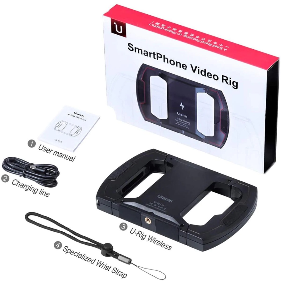 Khung Cầm Tay Quay Phim Ulanzi U-Rig Wireless Dành Cho Điện Thoại Tích Hợp Sạc Không Dây 15W