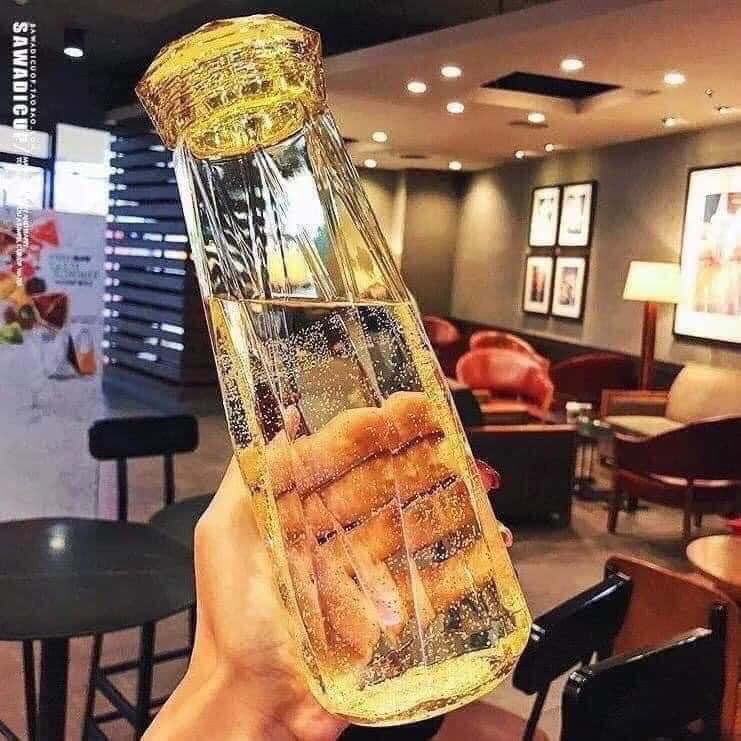 Bình Đựng Nước Thủy Tinh Pha Lê Dáng Kim Cương | BigBuy360 - bigbuy360.vn