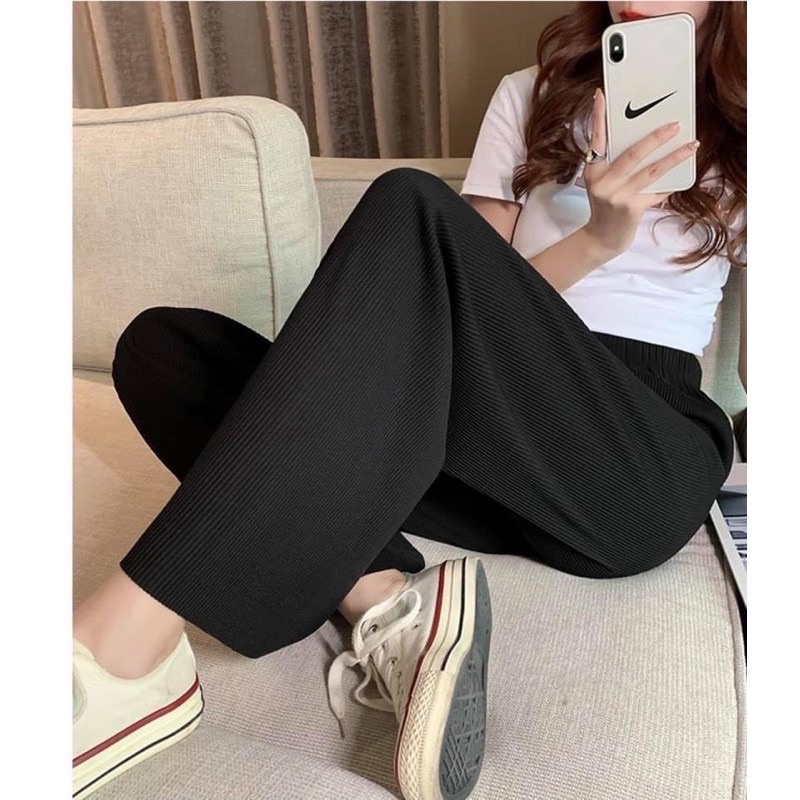 Quần culote gân tăm lạnh hàng chuẩn