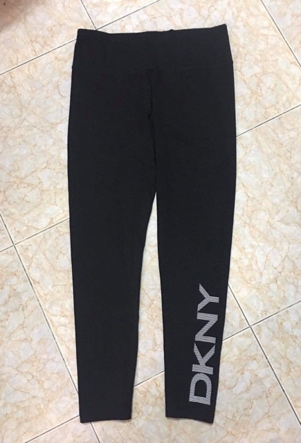 Quần Legging DKNY Dư Xịn Chữ Trắng & Chữ Xanh Size XS L ( Có Sẵn )