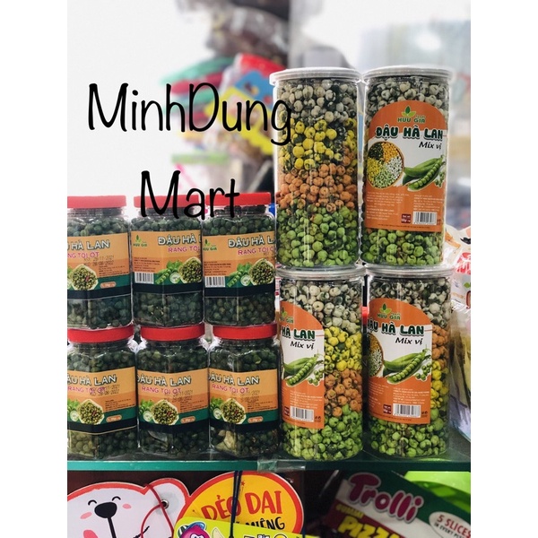 Đậu Hà lan tỏi ớt/Mix vị hũ 300-500g