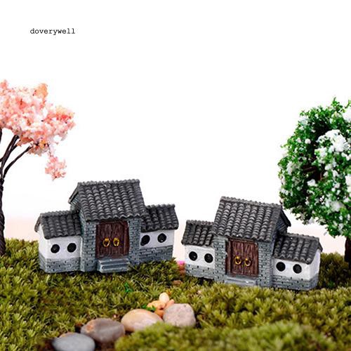 Ngôi nhà cổ tích nhỏ dành cho trang trí sân vườn nhà búp bê DIY