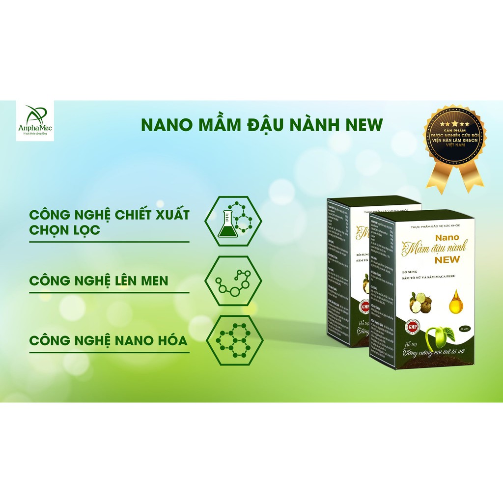 Nano Mầm Đậu Nành New [Viện Hàn Lâm] | BigBuy360 - bigbuy360.vn