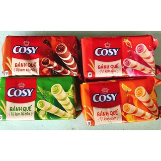 Bánh Quế COSY 132G Các vị: kem dâu, lá dứa, kem cam, kem socola.