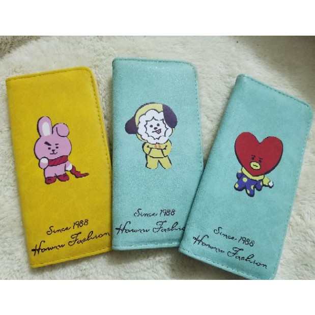 Ví da lộn dáng dài BT21