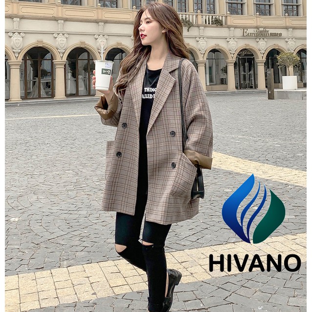 ÁO BLAZER KẺ NỮ 2 LỚP TÚI NẮP , ÁO VEST BLAZER HÀN QUỐC (ảnh thật/sẵn/có video) | BigBuy360 - bigbuy360.vn