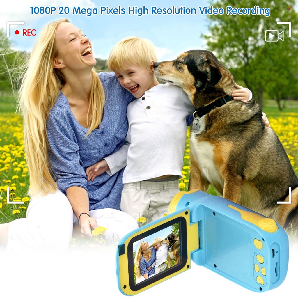 Máy quay phim kỹ thuật số 1080P 20 Mega Pixels màn hình 2.4 Inch nhỏ gọn dành cho trẻ em