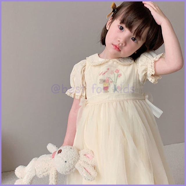 Đầm Công Chúa Cổ Búp Bê Thời Trang Mùa Hè Dành Cho Bé Gái 202