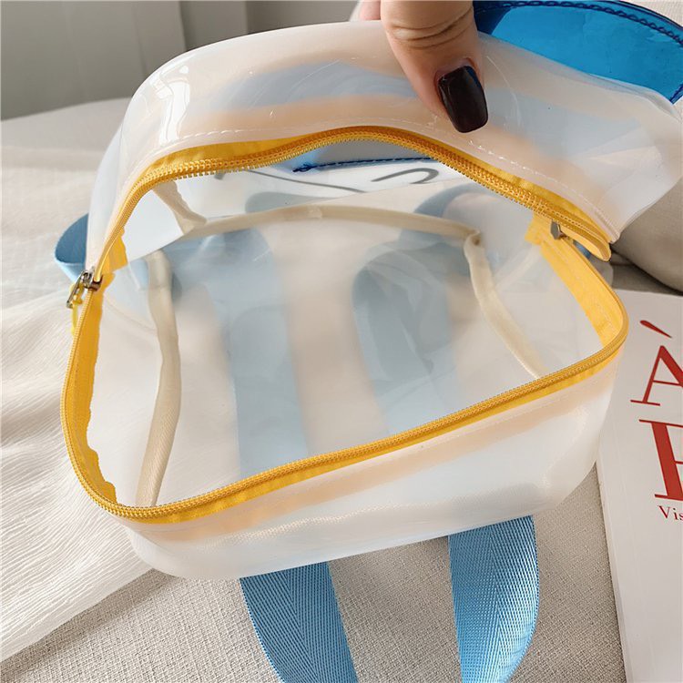 BALO CHO BÉ VỊT DONAL NHỰA TRONG MẪU MỚI 2022 - BALO MẦM NON BÉ TRAI BÉ GÁI - EMMIT BL64