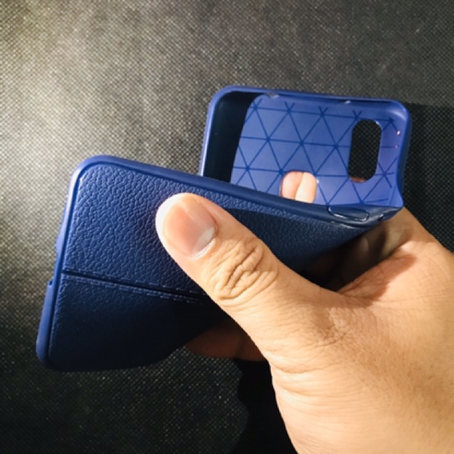 Ốp lưng Vivo X21 dẻo đen/ xanh đen giả da bền đẹp