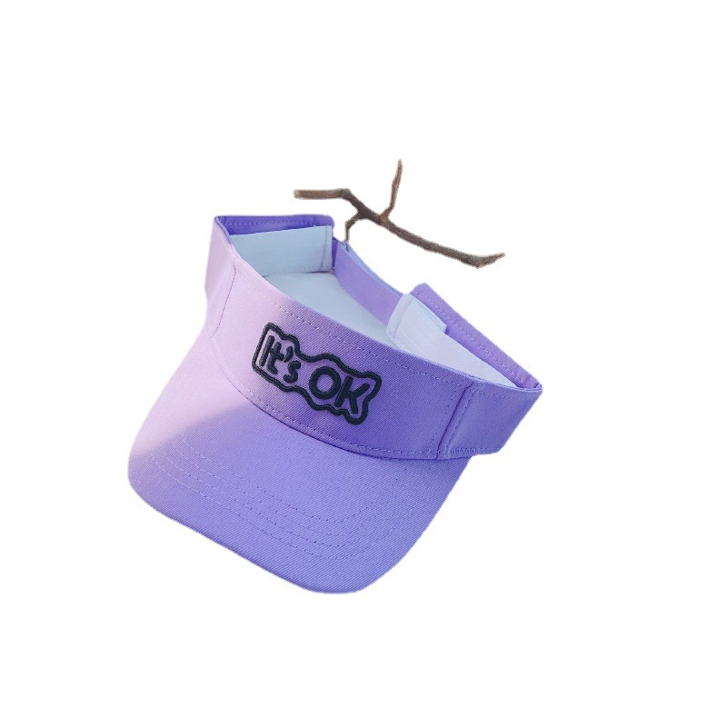 Mũ lưỡi trai nửa đầu thêu chữ It's OK thời trang hè 2021 cho bé