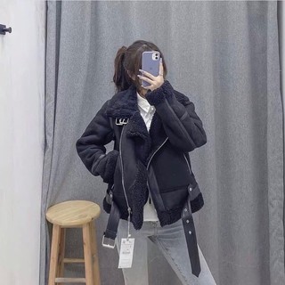 Áo da lộn Zara
