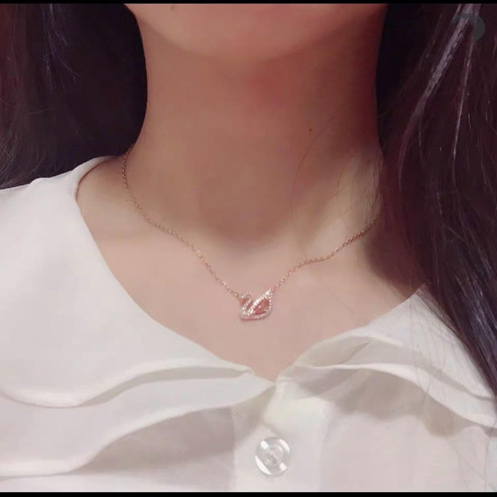 Vòng Cổ Swarovski Thiên Nga Hồng 5469989 ⚜️Hàng Authentic⚜️