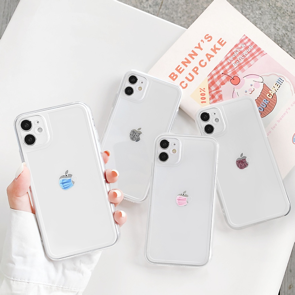 Ốp lưng iphone Mini Mask trong cạnh vuông BVC 6/6plus/6s/6splus/7/7plus/8/8plus/x/xr/xs/11/12/13/pro/max/plus/promax | BigBuy360 - bigbuy360.vn