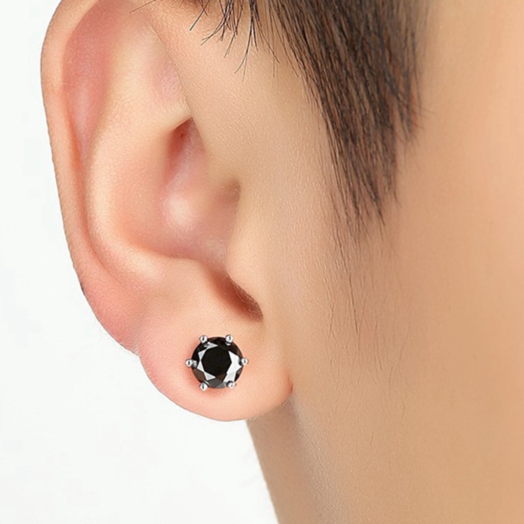 Đôi Khuyên Tai Xỏ Nam Châm Đính Đá Thời Trang Cho Nam Và Nữ