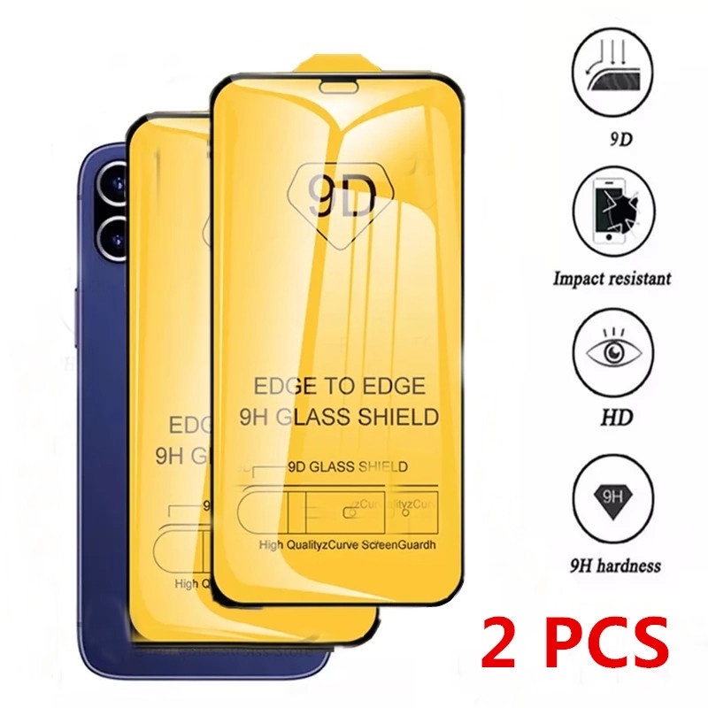Set 2 Kính Cường Lực 9D HD Chống Nổ Cho Oppo Realme V13 V15 V11S V11 V5 V3 X7 X50 5G Pro Max