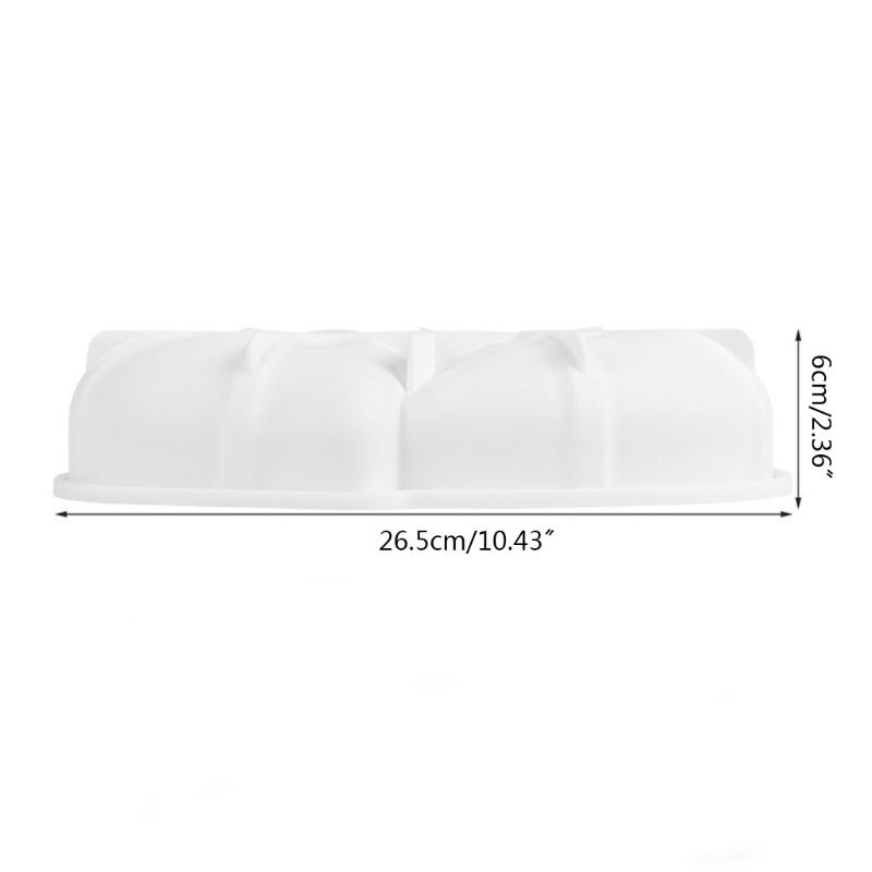 Khuôn Silicone Làm Bánh Hình Trái Tim Đôi Tiện Dụng