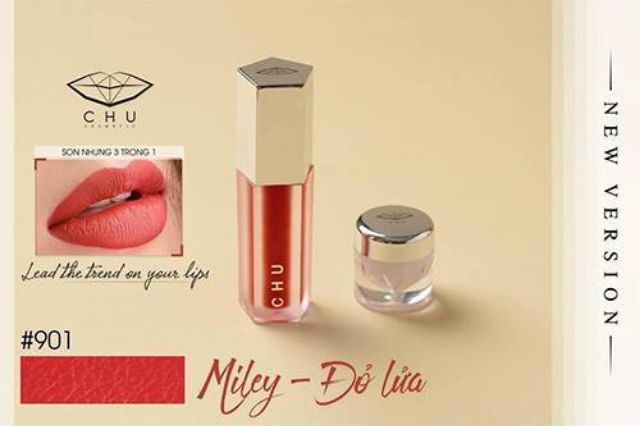 Son Nhung 3 In 1 Chulipstic [Chucosmetic] – Bảng màu cực chất và đẹp